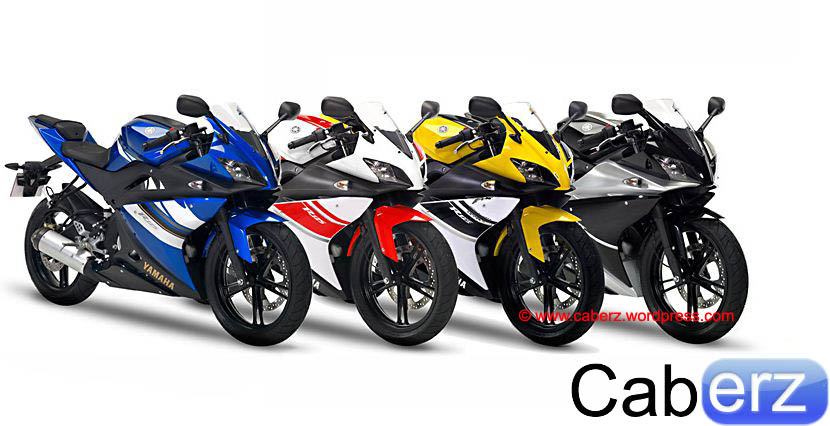 Yamaha YZF R125 Side By side With its aggressive looks and styling R125 is